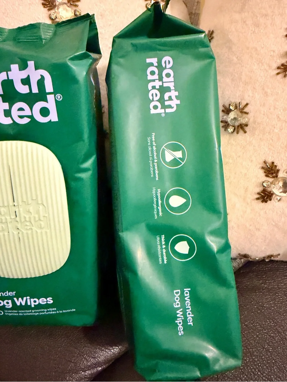 Earth Rated Lavender Dog Wipes 2 Pack 200 Count Hypoallergenic Grooming